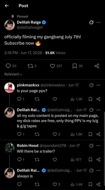 Delilah raige leaked private photo uncensored HD quality